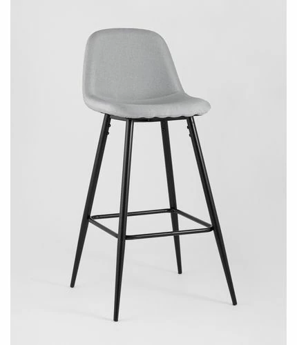 картинка Барный стул Валенсия 36-4025, Рогожка, Cветло-серый от магазина Одежда+