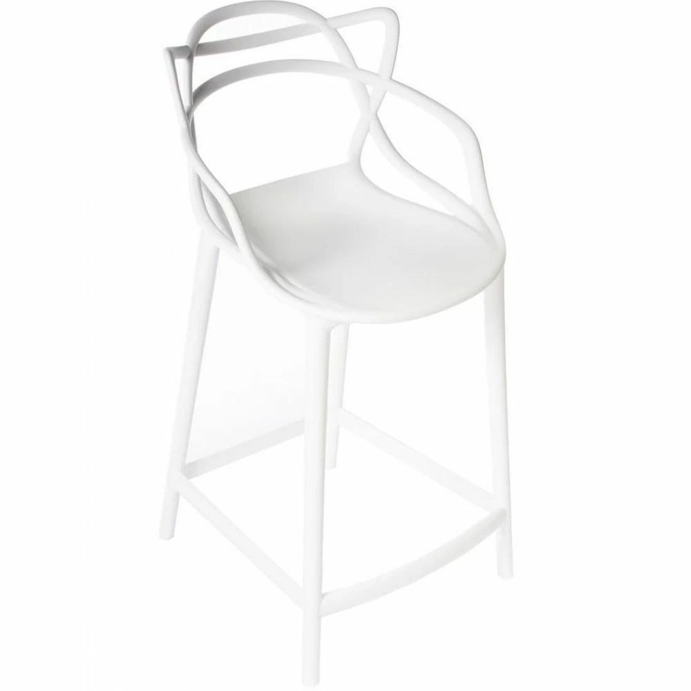 картинка Полубарный стул Мастерс 37-4007, Пластик, Белый от магазина Одежда+