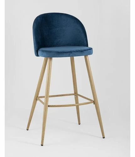 картинка Барный стул Лион 36-4028, Велюр, Голубой от магазина Одежда+