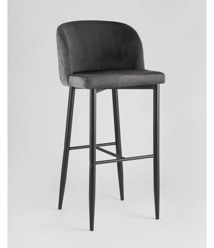 картинка Барный стул Оскар 36-4001, Велюр, Серый от магазина Одежда+