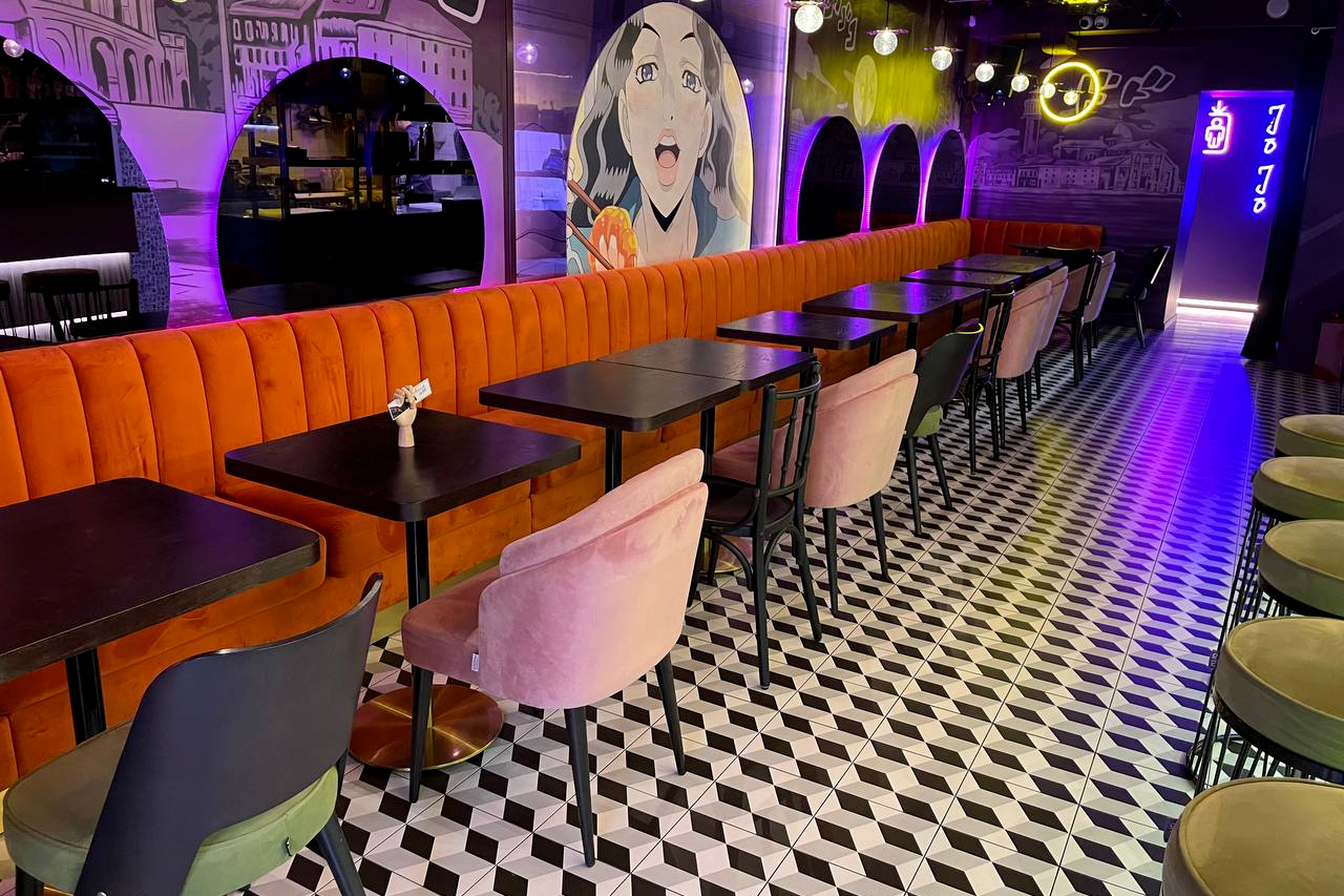 Мебель ТЕХНОБар в Аниме-интерьере Jojo Bar